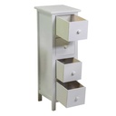 Mobiletto Eleonora bianco 4 cassetti cm 25x28h75