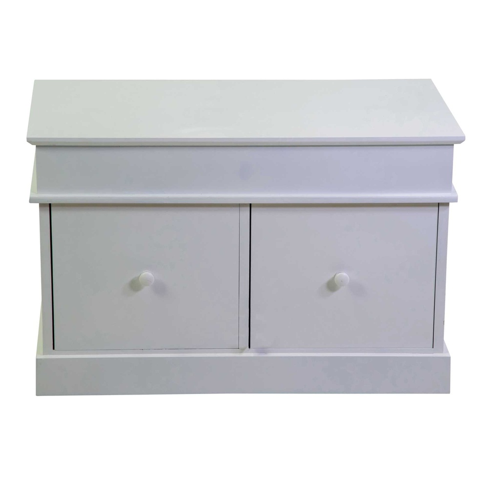 Mobiletto Eleonora cassapanca bianco 2 cassetti cm 70x35h45