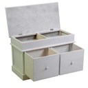 Mobiletto Eleonora cassapanca bianco 2 cassetti cm 70x35h45