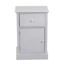 Mobiletto Eleonora cassettiera bianco 1anta + 1 cassetto cm 38x28h58