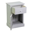 Mobiletto Eleonora cassettiera bianco 1anta + 1 cassetto cm 38x28h58