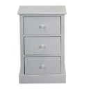 Mobiletto Eleonora cassettiera bianco 3cassetti cm 38x28h58