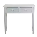 Mobiletto Eleonora consolle bianco 2 cassetti cm 80x30h74