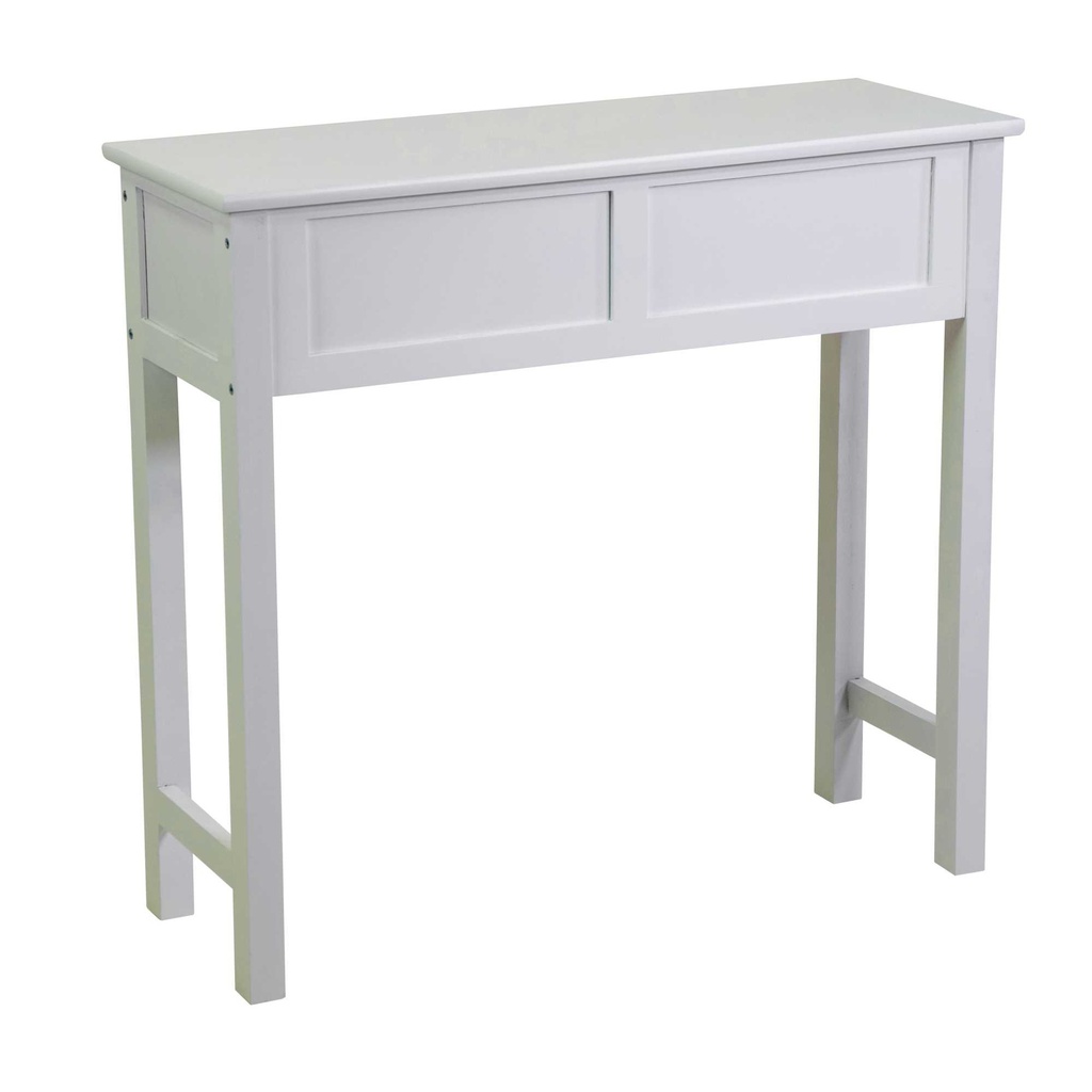 Mobiletto Eleonora consolle bianco 2 cassetti cm 80x30h74