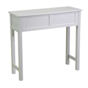 Mobiletto Eleonora consolle bianco 2 cassetti cm 80x30h74