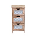 Mobiletto anversa cassettiera 3 cassetti cm30x23h60