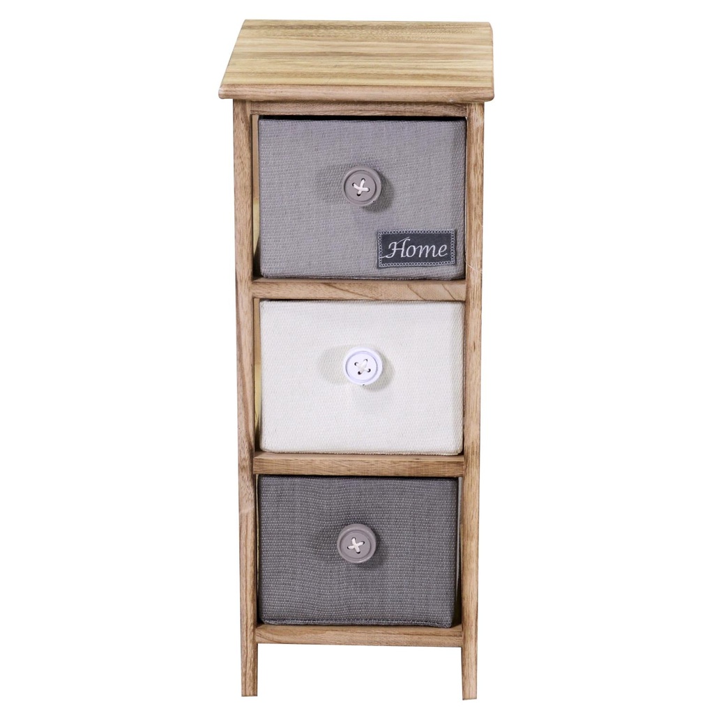 Mobiletto brenda cassettiera bottone 3 cassetti cm26x32h63