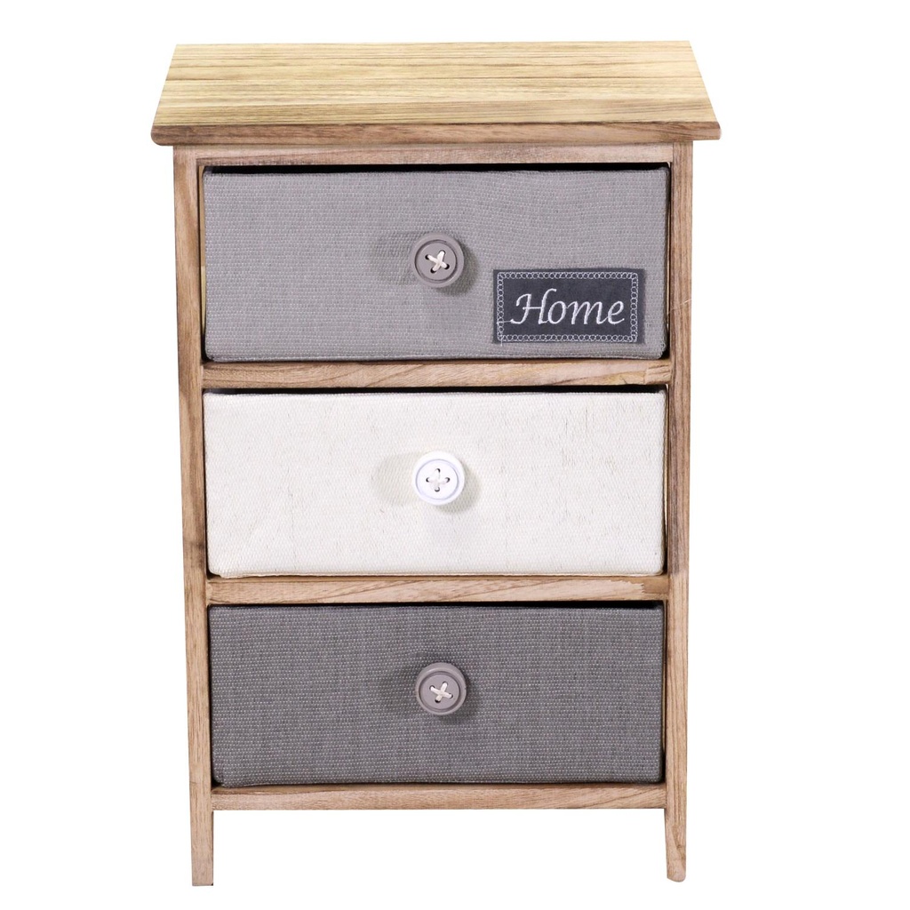 Mobiletto brenda cassettiera bottone 3 cassetti cm40x29h58