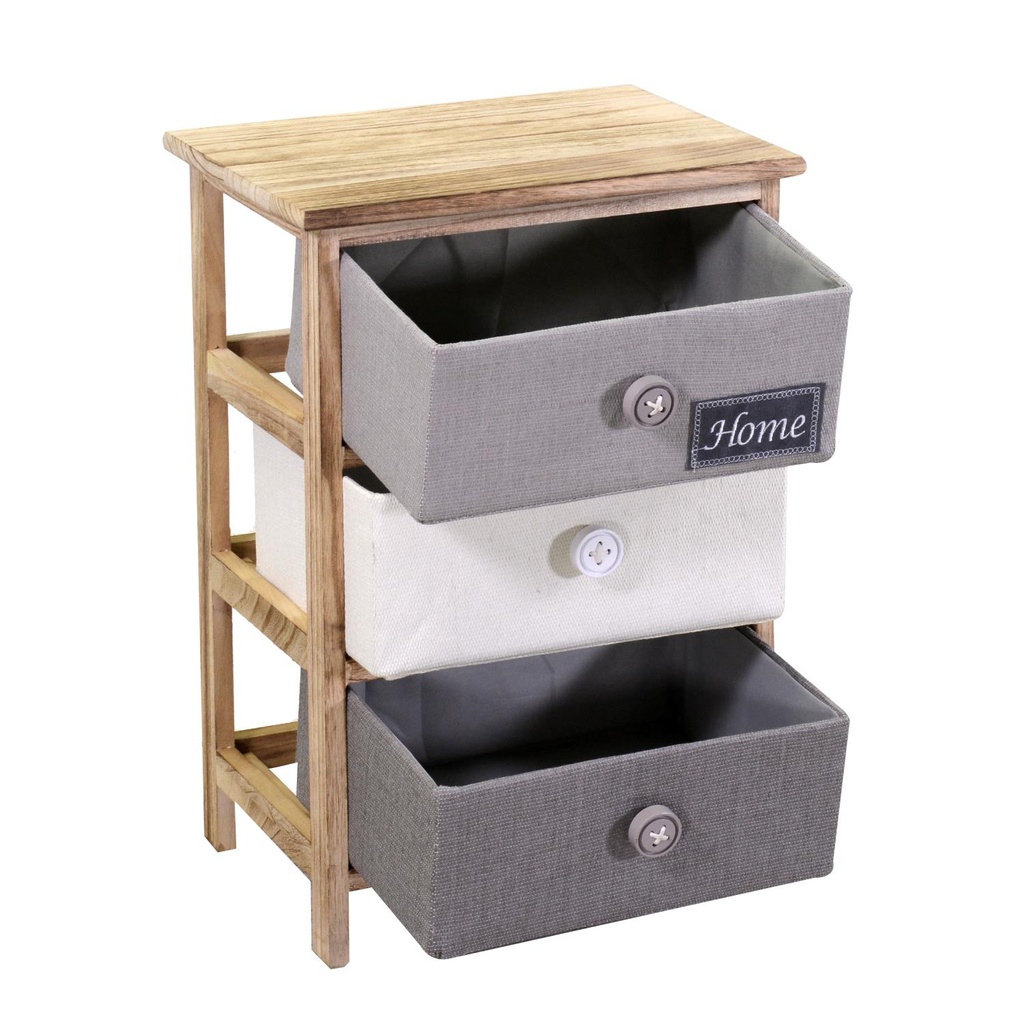 Mobiletto brenda cassettiera bottone 3 cassetti cm40x29h58