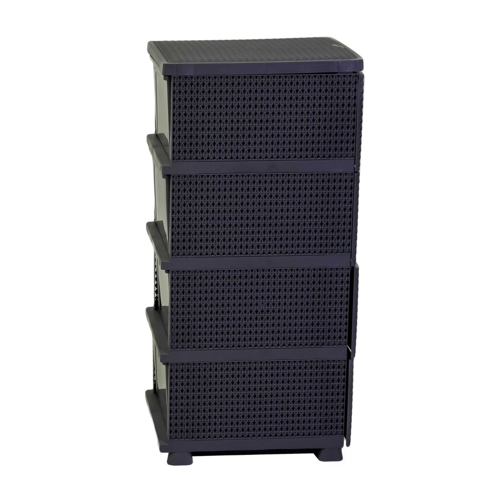 Mobiletto cassettiera 4 cassetti antracite cm 43x36,8h89,4