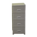 Mobiletto cassettiera 4 cassetti crema cm 43x36,8h89,4