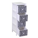 Gianna chest of drawers white gray 4 drawers cm26x32h81
