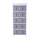 Mobile cassettiera bianco grigio 5 cassetti 40x29x90h cm