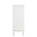 Mobiletto in MDF due ante un cassetto Bianco CLORINE 60x30x h78 cm
