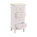 Mobiletto in legno Norimberga 4 cassetti crema