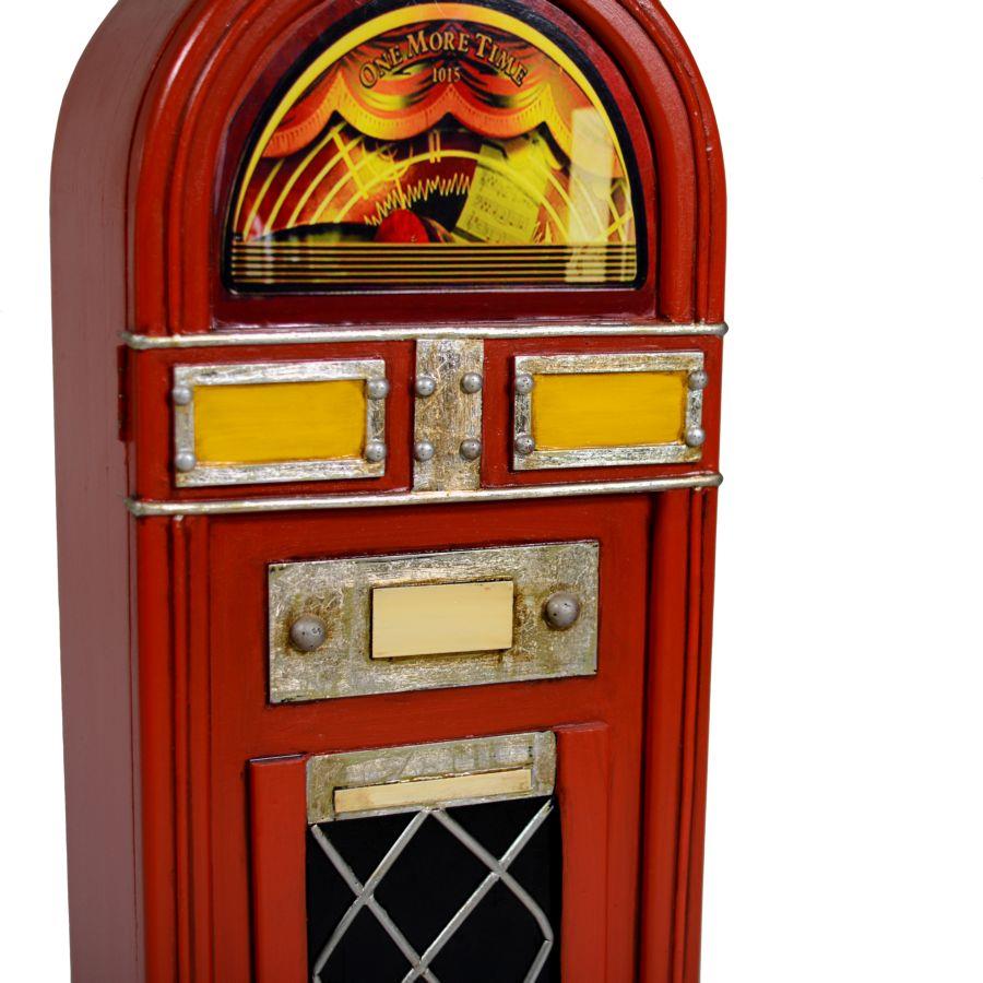 Mobiletto juke box 1 anta rosso cm 37x 30 x 88 h
