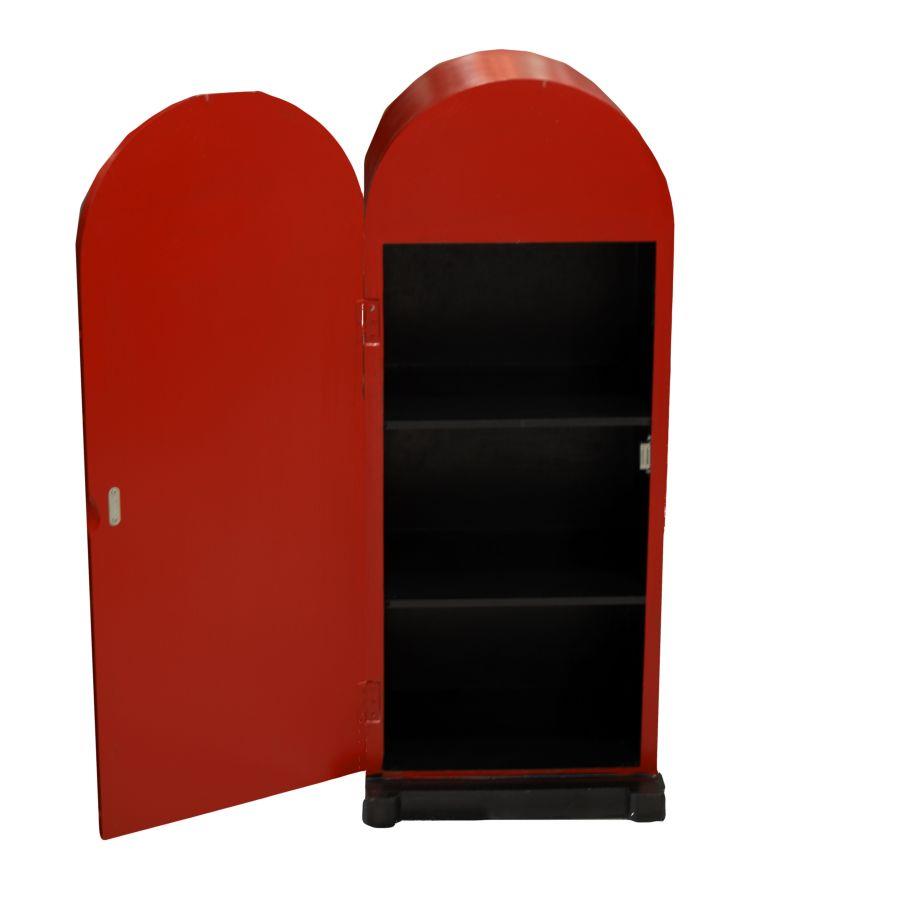 Mobiletto juke box 1 anta rosso cm 37x 30 x 88 h