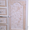 Mobiletto legno andorra 1 anta + 4 cassetti cm66x32h86