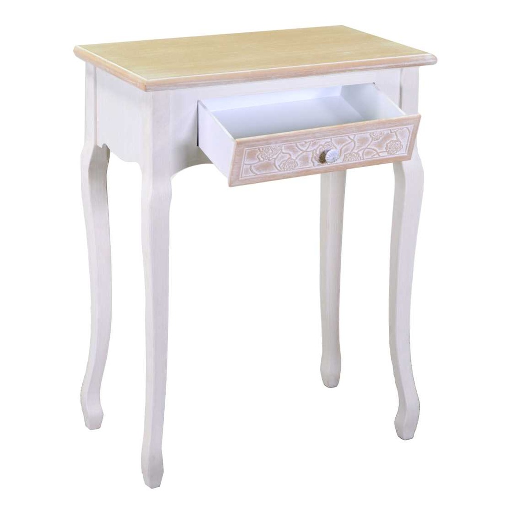 Mobiletto legno console andorra 1 cassetto cm60x34h78