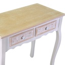 Mobiletto legno console andorra 2 cassetti cm80x40h74