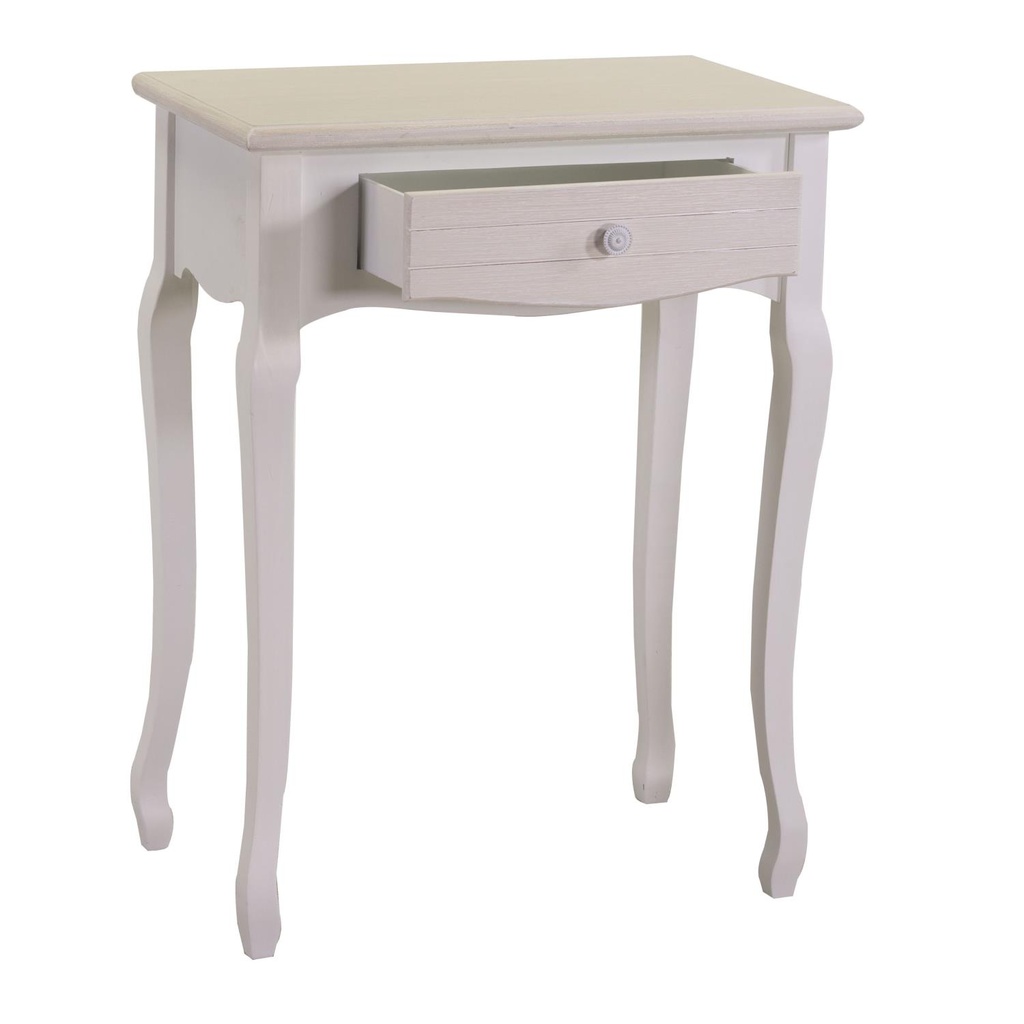 Nuremberg console wooden cabinet 1 cream drawer cm60x34h78