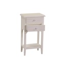 Nuremberg wooden cabinet 2 drawers +1 cream top cm37x26h70