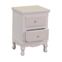 Nuremberg wooden cabinet 2 cream drawers cm37x30h54