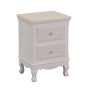 Nuremberg wooden cabinet 2 cream drawers cm37x30h54