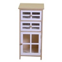 Cassettiera Naomi 1 anta e 2 cassetti naturale rettangolare cm33x30xh72