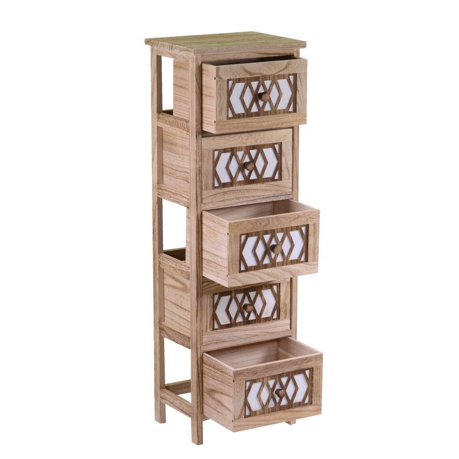 Cassettiera Zagabaria 5 cassetti cm30x23xh94