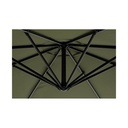 Ombrellone da giardino con braccio a 360°Texas cm 300x h260 Antracite/Olive