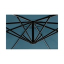 Ombrellone da giardino con braccio a 360°Texas cm 300x h260 Antracite/Pavone