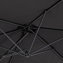 Ombrellone da giardino sorrento grigio 3 metri