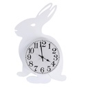 Rabbit wooden clock with white pendulum cm38x24x5