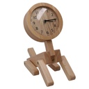 Natural wood clock cm25x12h34