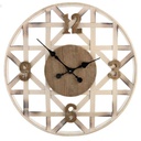 Orologio legno naturale tondo cm 60  x 6