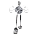 Silver cutlery metal clock cm58x33,5x4