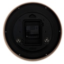 Orologio plastica effetto legno naturale tondo cm ø25,7h4,2