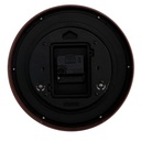 Orologio plastica effetto legno noce tondo cmø25,7h4,2