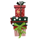 Pacco Regaloi metallo rosso cm 30x25h65