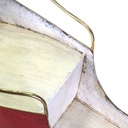 Pacco regalo metallo arancione cm14,5x9h9