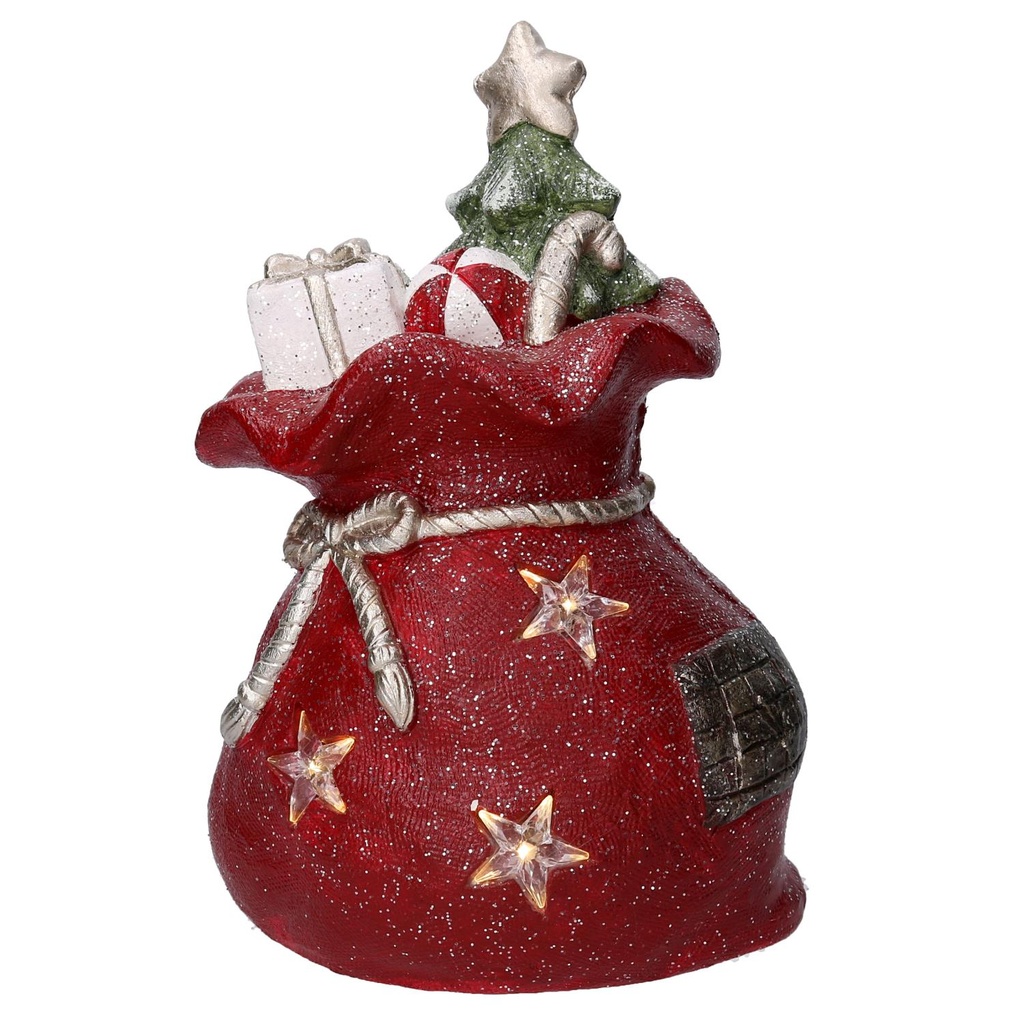 Red led resin gift pack cm27x22h40