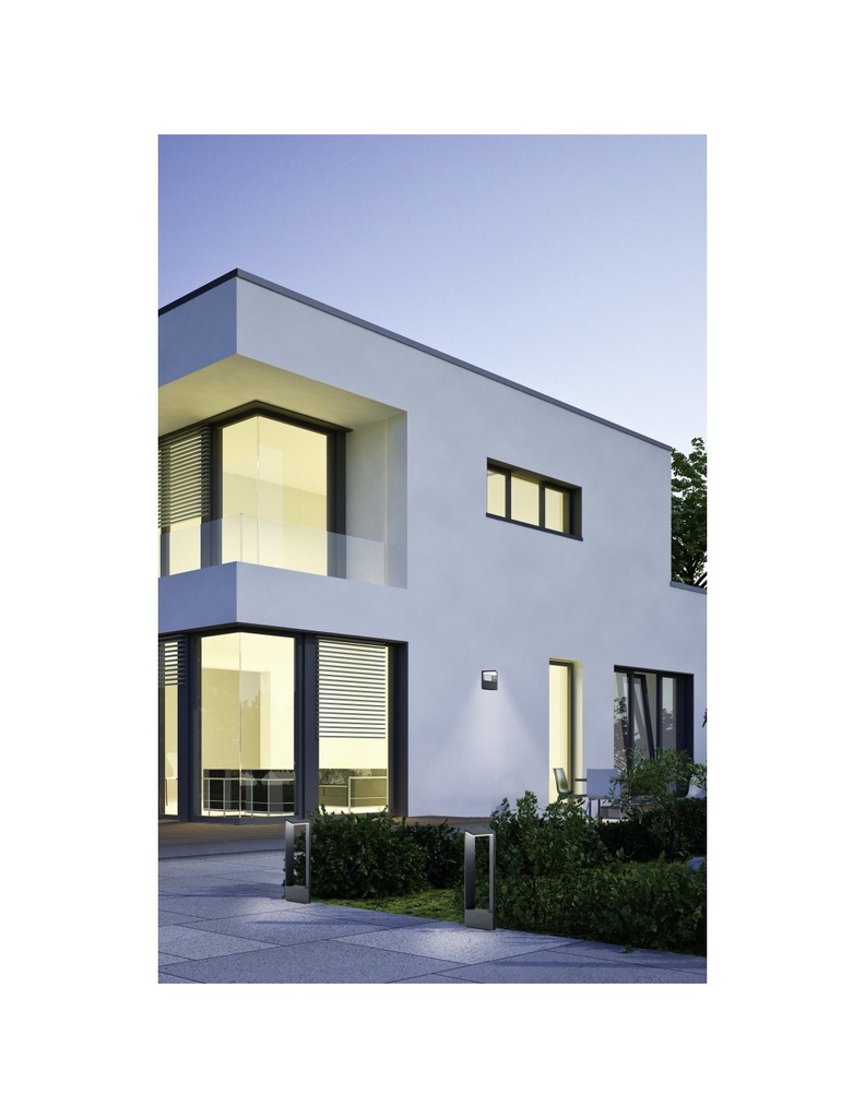 Paletto Antracite Led da Esterno Ganges IP54 Trio Lighting