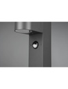 Paletto Basso Giardino 1xGU10 Roya Antracite IP44 Sensore Movimento Trio Lighting