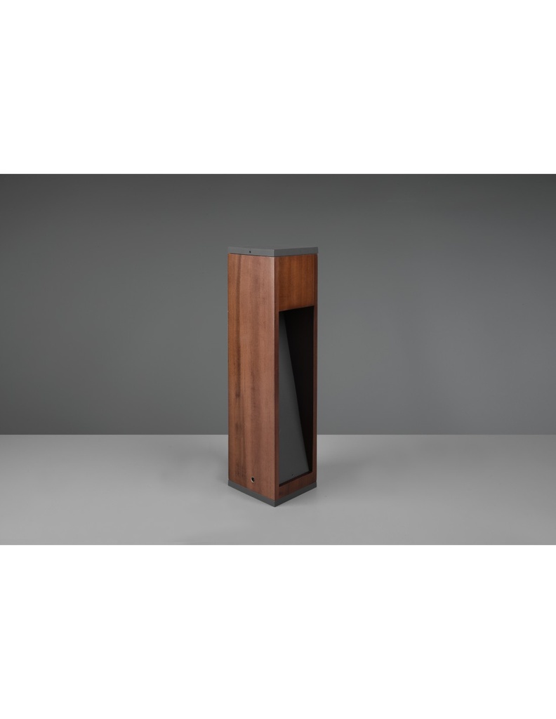 Paletto Da Esterno Canning GU10 Legno Naturale IP54 Trio Lighting