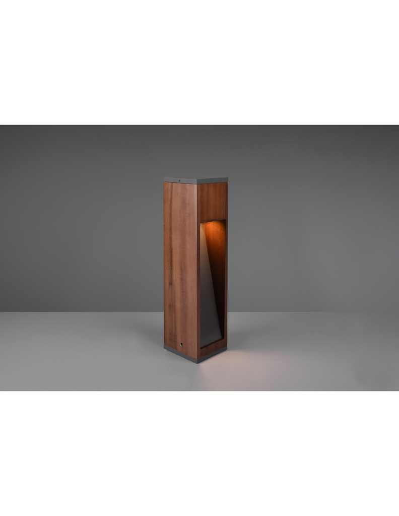 Paletto Da Esterno Canning GU10 Legno Naturale IP54 Trio Lighting