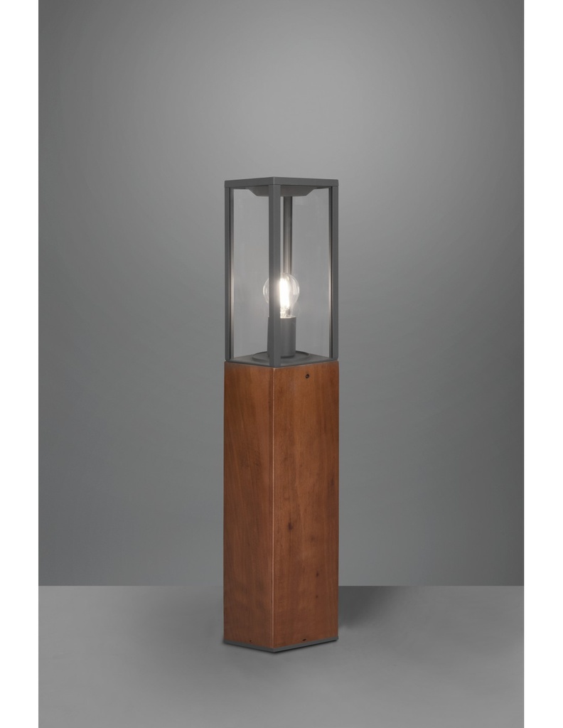 Paletto Da Esterno Garonne IP44 Legno H80 cm Trio Lighting