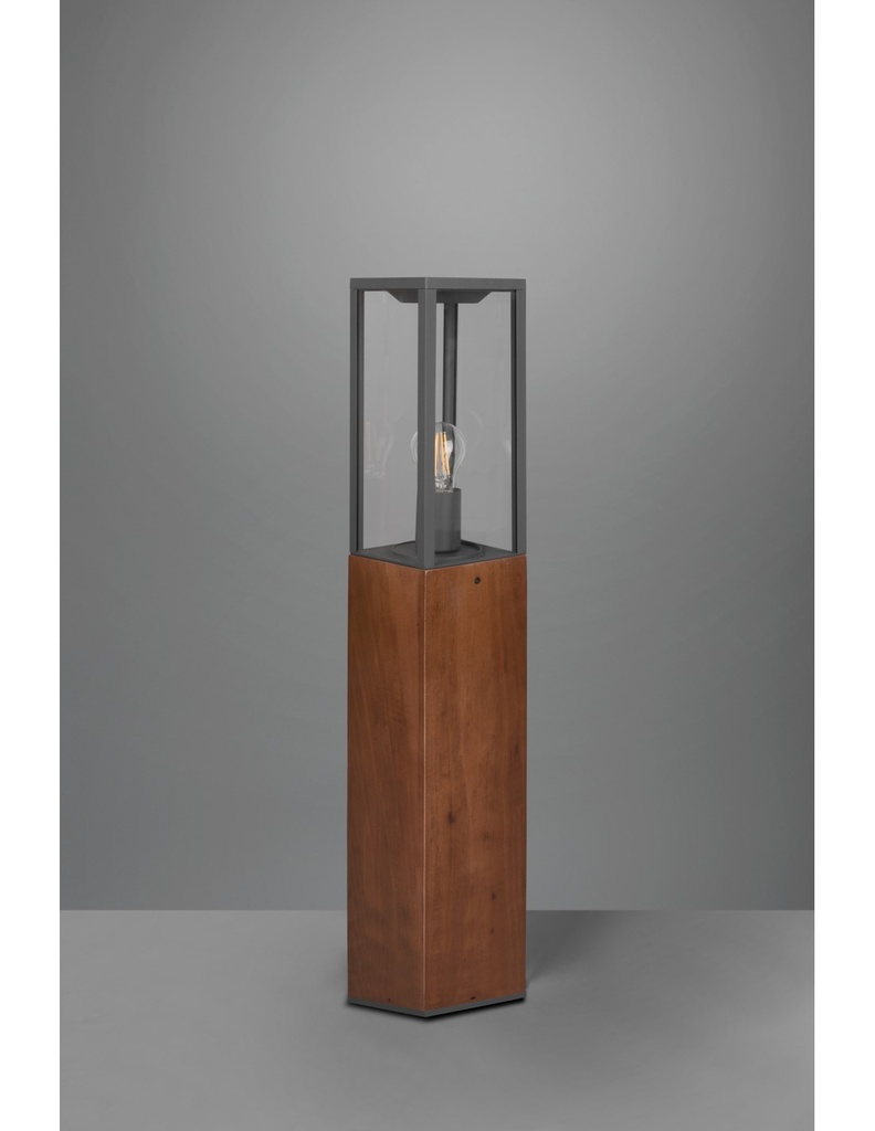 Paletto Da Esterno Garonne IP44 Legno H80 cm Trio Lighting