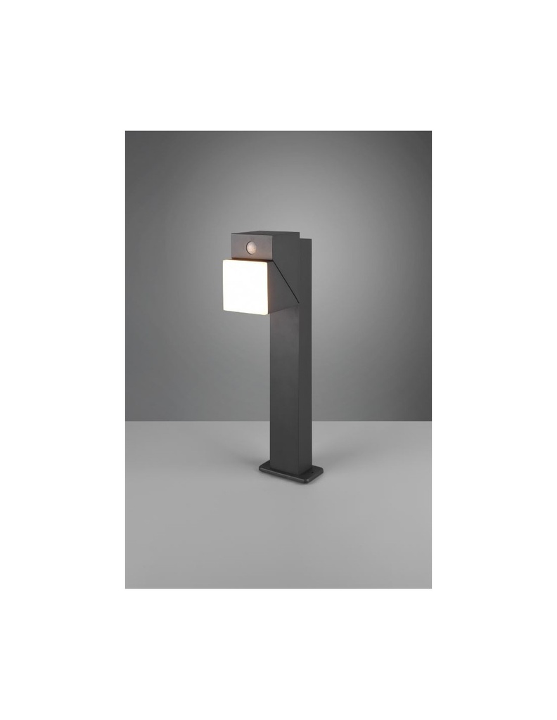 Paletto Giardino Led Orientabile Avon Antracite IP54 Sensore Movimento Trio Lighting
