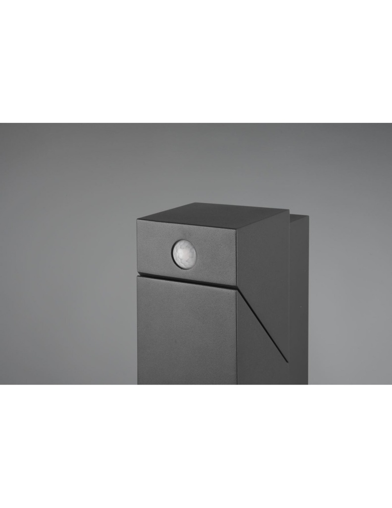 Paletto Giardino Led Orientabile Avon Antracite IP54 Sensore Movimento Trio Lighting